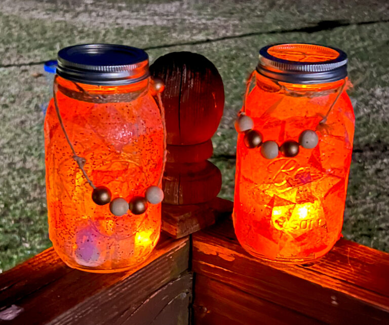 Simple DIY Mason Jar Lantern for Kids
