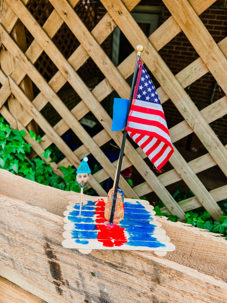 DIY Boats with American flag