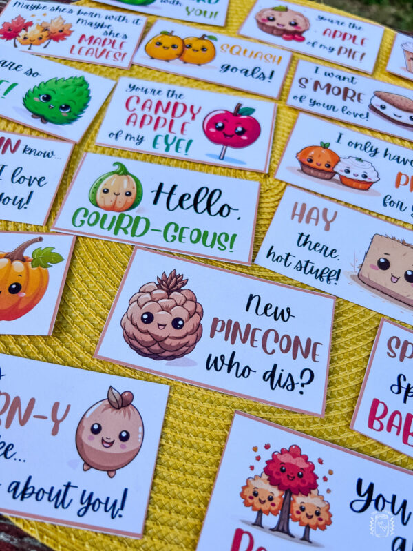 Fall Puns Pick Up Lines on Business Cards for a Fall Romance. 20 Fall Puns for Fall Flirting.