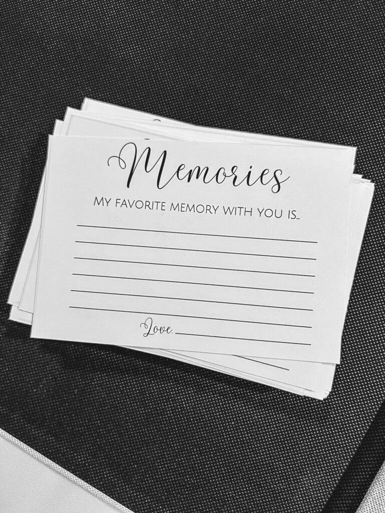 My Favorite Memory with You: FREE Printable Memory Cards!