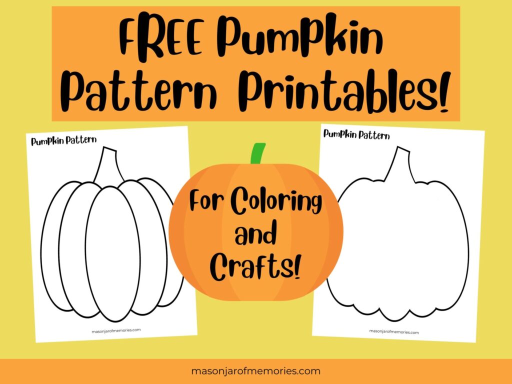 Pumpkin Dot Art, FREE Pumpkin Pattern Printable. One pumpkin only has an outline the other has a few simple lines.