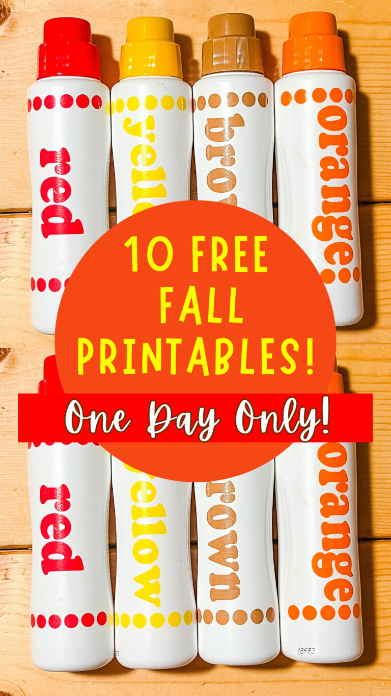 Free Printables for Fall Dot Marker Fun
